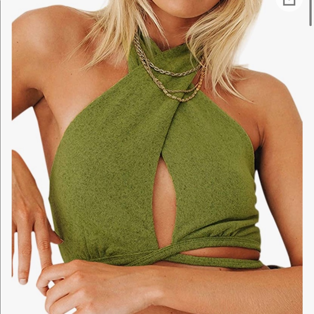 green crop top amazon